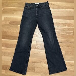 Levi’s Wedgie Bootcut Jeans Black Wash